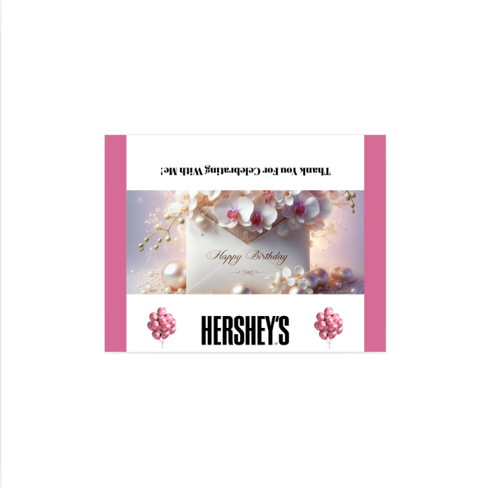 60 Birthday Hershey Bar Wrapper Templates – Instant Download | Canva Templates