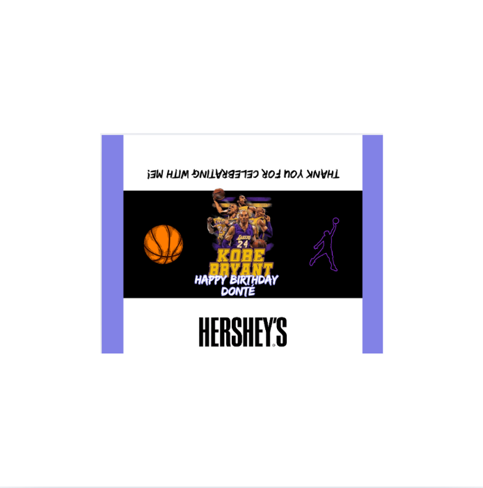 60 Birthday Hershey Bar Wrapper Templates – Instant Download | Canva Templates
