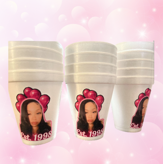 Custom Foam Cups with Personalized Labels – Party-Ready & Unique!