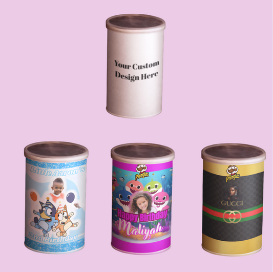 10 Custom Mini Pringles Party Favors – Filled or Unfilled